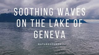 Soothing Waves on the Lake of Geneva |  Study Work Sleep | White Noise | 8 Hours | 4K