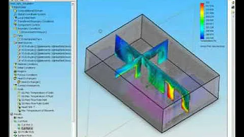 COSMOS Heat Flow Analysis of a Room in SolidWorks