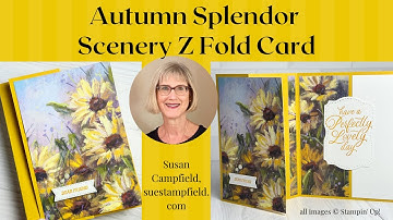 Autumn Splendor Scenery Z Fold Card