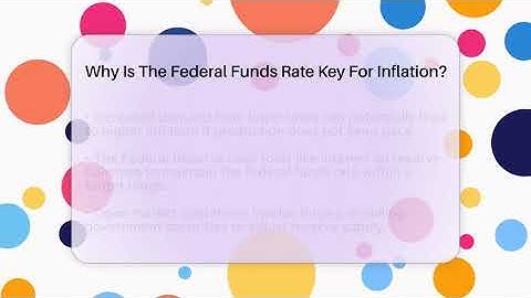 Why Is The Federal Funds Rate Key For Inflation? - Inflation Insight Channel