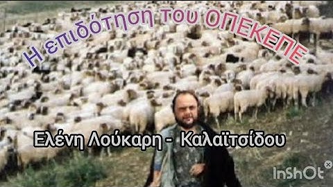 Η επιδότηση του ΟΠΕΚΕΠΕ, Ελένη Λούκαρη Καλαϊτσίδου, official music video
