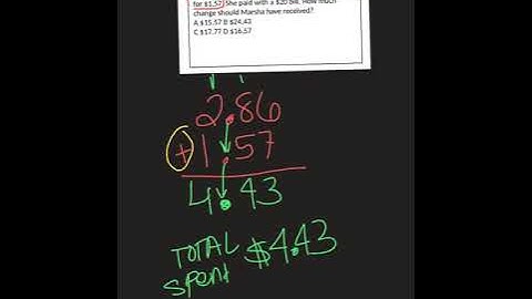 Adding Subtracting Decimals Word Problem