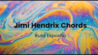 Jimi Hendrix Chords - Example - Fmaj7 E7#9 Am9 - in an A minor 12-bar blues progression variation