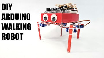 How to Build a Walking Arduino Robot (Quadruped) with Cheap Materials | Science Project