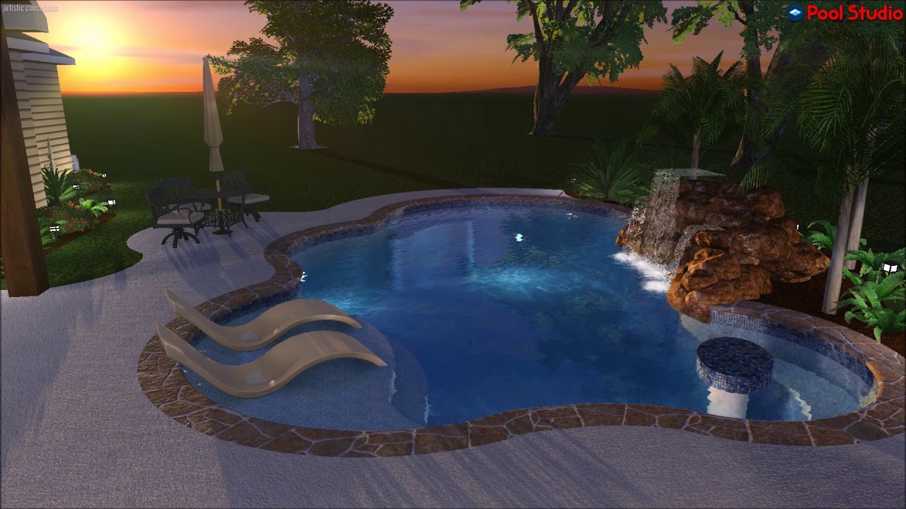 Platinum Pools - Broadwater Pool Video - Designed by Clay Givens