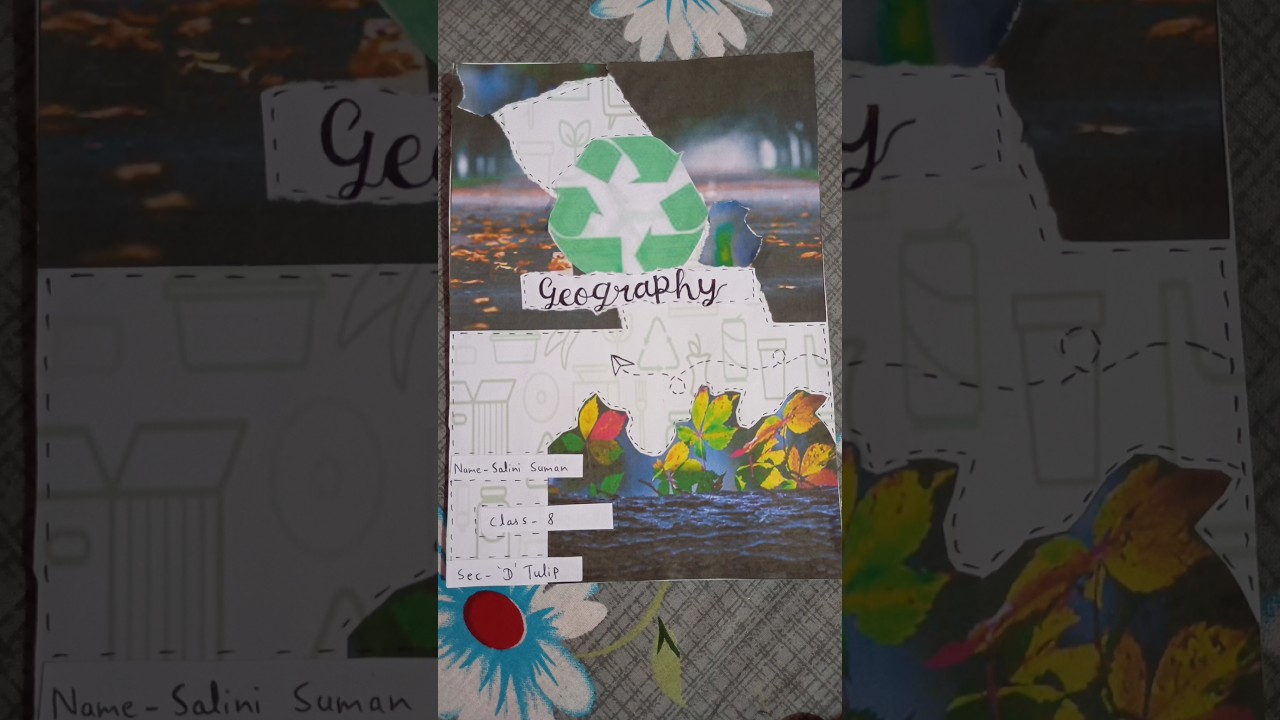 Geography project cover page Decoration ideas 