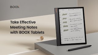 Take Effective Meeting Notes with BOOX Tablets