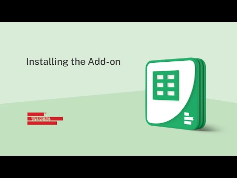 How to install Supermetrics for Google Sheets
