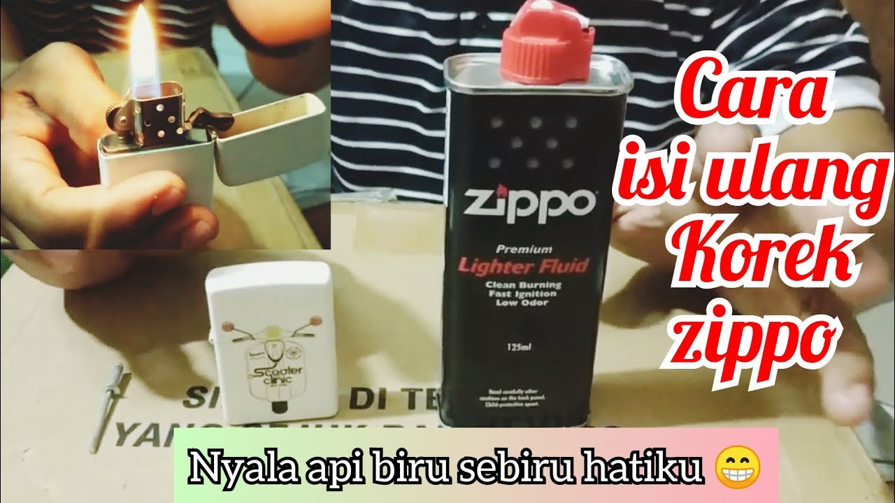 Cara isi ulang korek Zippo refill original dari Zippo official