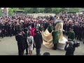 Her Majesty The Queen unveils Frankel statue at Royal Ascot