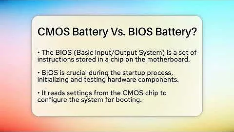 CMOS Battery Vs. BIOS Battery? - Your Computer Companion