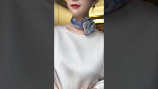 Effortless Elegance Styling a Silk Scarf 🎀