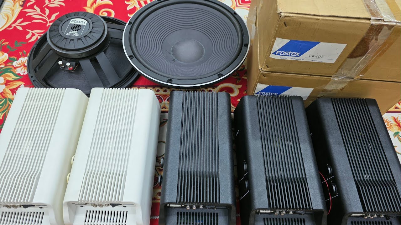 Fostex Fw405 4-way beautiful stock, extremely deep bass 20hz