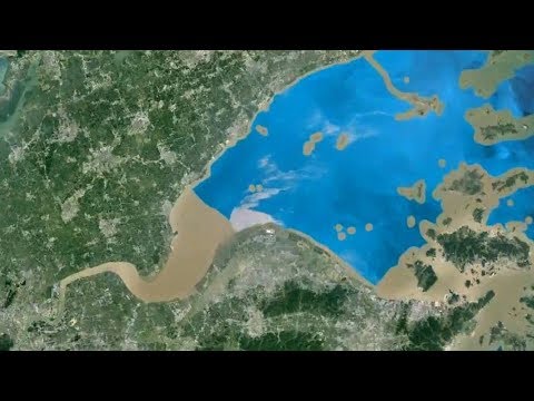САМАЯ БОЛЬШАЯ ПРИЛИВНАЯ ВОЛНА В МИРЕ - БОР НА РЕКЕ ЦЯНЬТАН