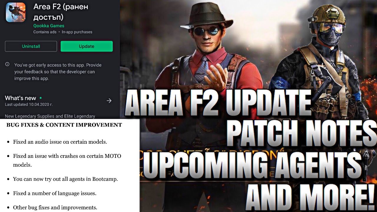 AF2 Update, Patch Notes, Upcoming Agents and More! // Area F2 News and ...