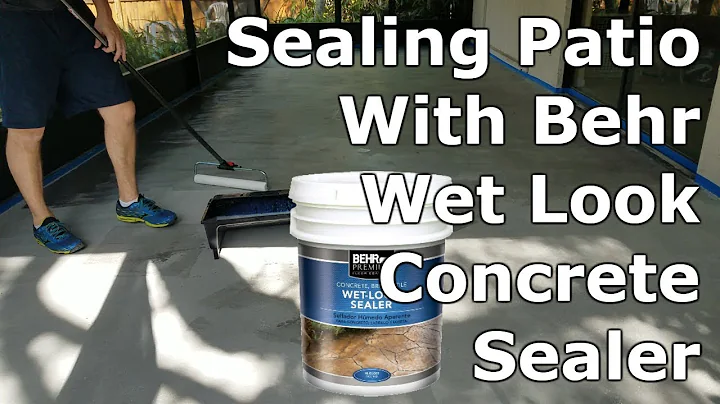 Achieve the Perfect Finish: Sealing Your Concrete Patio with Behr Wet Look Sealer