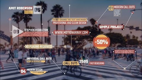 Modern Call Outs Motion Graphics Templates