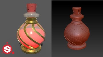 Substance Painter Tutorial for Beginners _ Making Stylized Glass Material in Substance 3d Painter