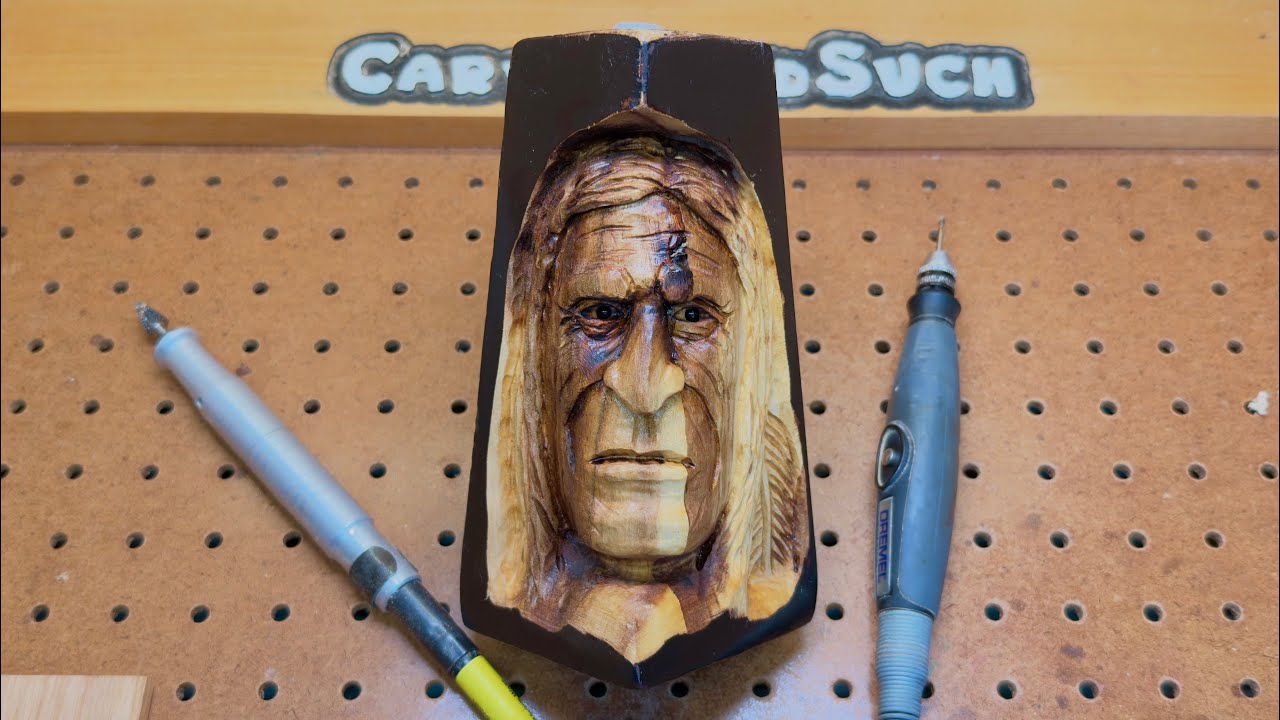 Native American Indian Power Carving with Dremel 3000-Foredom-Kutzall 