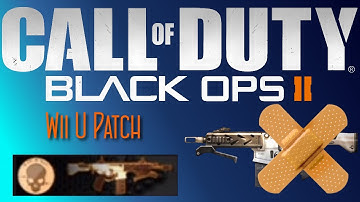 NEW Black Ops 2 Wii U Patch! Peacekeeper SMG Emblems!? (BO2 Wii U Update)