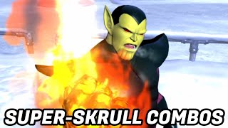UMVC3  SUPERSKRULL SOLO COMBOS!