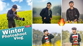 Winter ❄Special Photoshoot Vlog - Outdoor Photo poses || Nikon 5600 D || Raj Photography