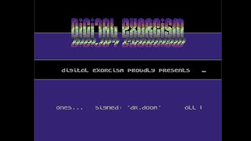 C64 Crack Intro : Digital Exorcism Intro 1995