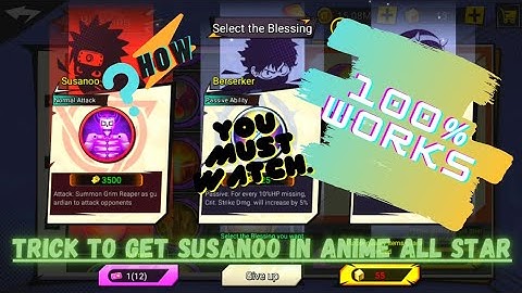 HOW TO GET susanoo in ANIME ALL STAR free 100%!! #BLOCKMAN GO, #ANIME ALL STAR
