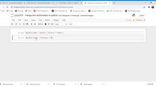 merging dictionaries in python