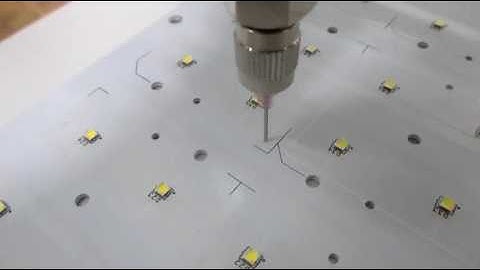 Automatic led light glue dispensing machine, Dispense glue on LED panel