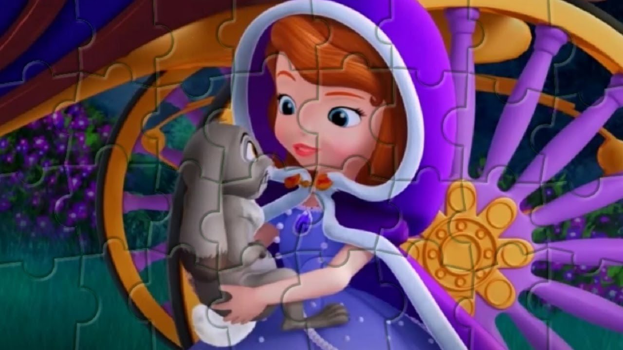 Пазлы Принцесса София/ Sofia the First puzzles for kids | Kapelka