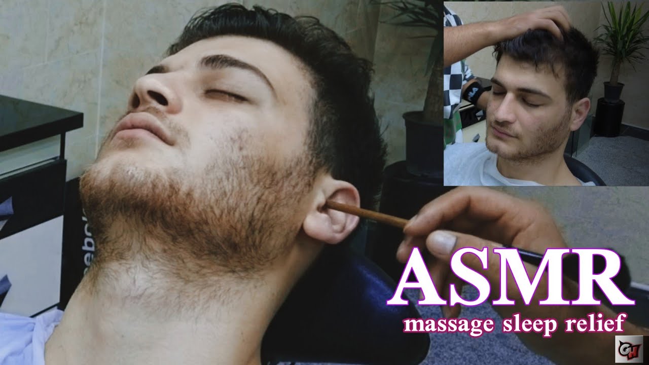 ASMR Head massage your sleep relief therapy back cracking