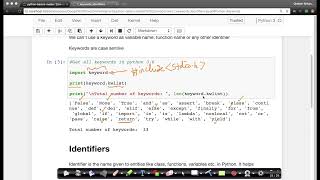 02 Keywords and identifiers