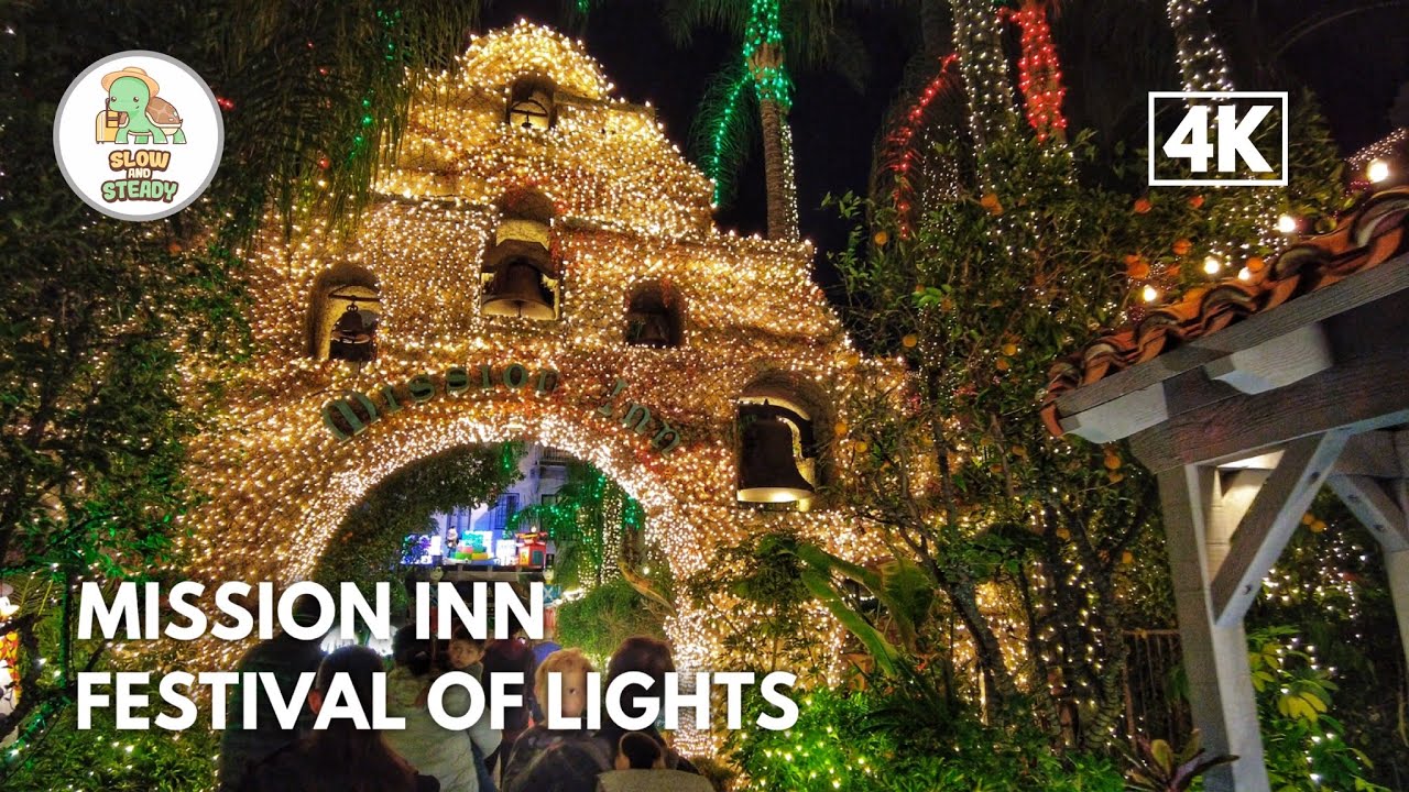 Mission Inn Festival of Lights, Friday night in downtown Riverside ...