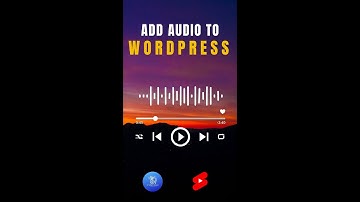 Adding Audio To a WordPress Page Or Post  Anyone Can Do This#shorts