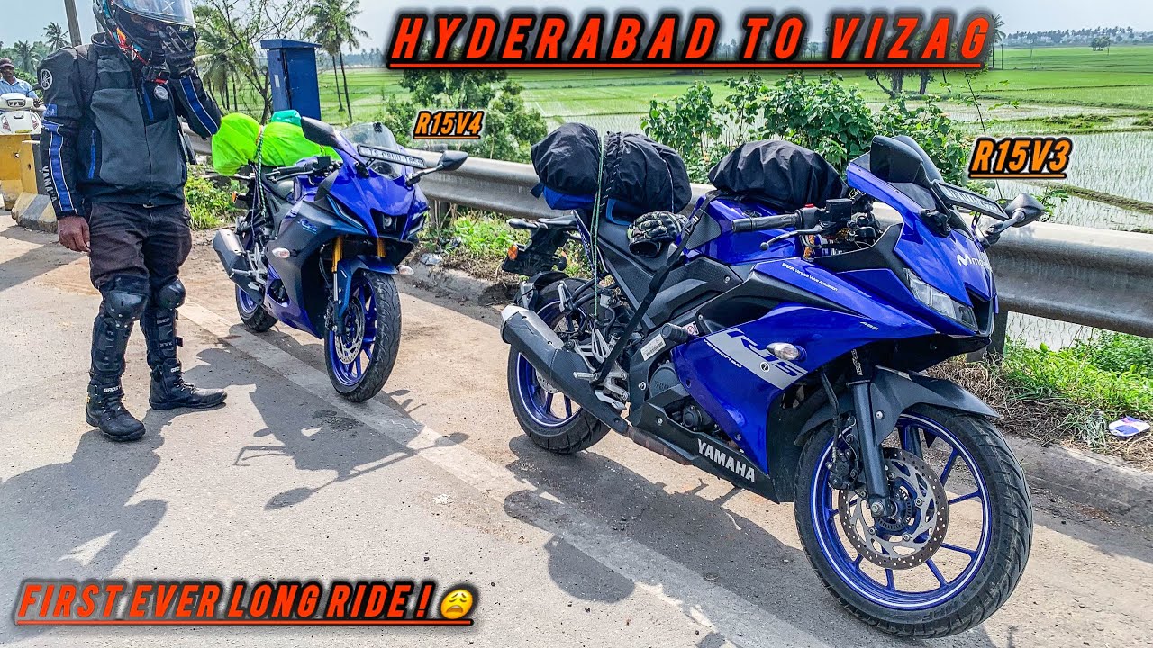 Hyderabad To Vizag DAY 1 | R15v4 Bike Ride | First Long Ride 2025