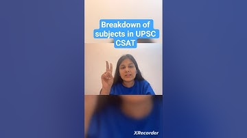 Subjects in UPSC Csat| UPSC CSAT 2026| UPSC Prelims 2026  #ias #upsccsat2026 #upsccsat