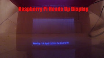 Raspberry Pi Heads Up Display