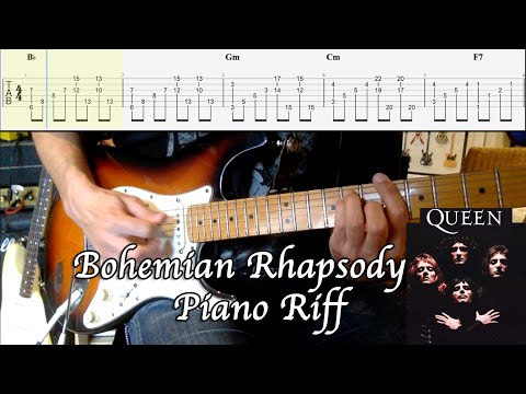 Bohemian Rhapsody Piano Riff on the Guitar (TAB)