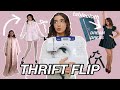 THRIFT FLIP🎀 (I made my dream wardrobe in 3 days) 🪡🤍 sewing my own clothes