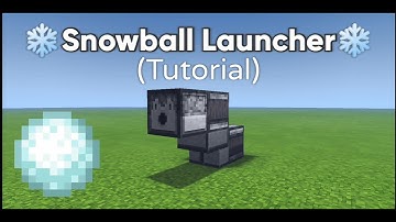 ✔️Minecraft: Snowball Launcher [Tutorial]