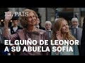 El guiño de la PRINCESA LEONOR a su abuela DOÑA SOFÍA en su PRIMER DISCURSO