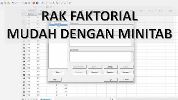 Rancangan Acak Kelompok (RAK) Faktorial dan Uji Lanjut BNJ/Tukey Menggunakan Minitab