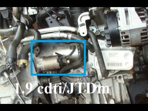 How to remove/replace the starter motor - 1.9 cdti/JTDm - Zafira, Astra, Vectra, Alfa Romeo, Fiat,