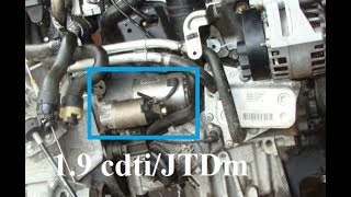How to remove/replace the starter motor - 1.9 cdti/JTDm - Zafira, Astra, Vectra, Alfa Romeo, Fiat,