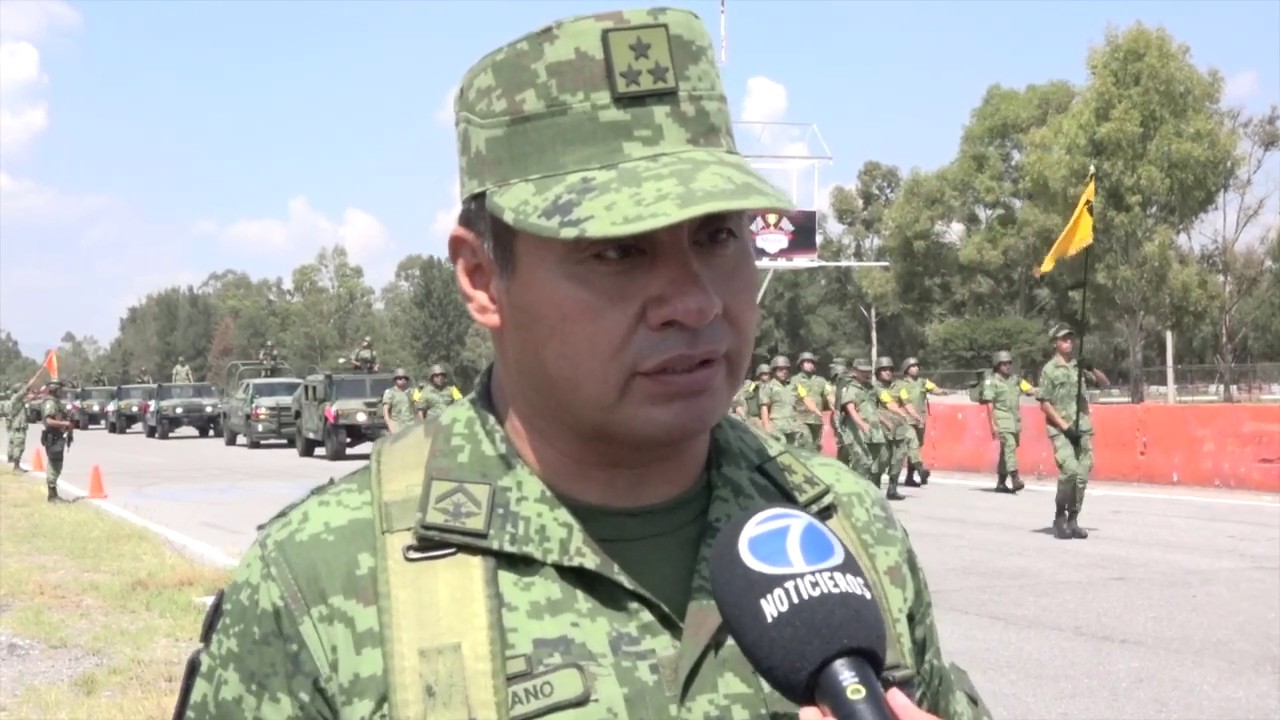 Elementos del Ejército Mexicano afinan detalles para el desfile del 16 de  Septiembre.