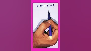 Bodmas | factorials #bodmas #shorts #maths #factorials #simplification #tnpsc