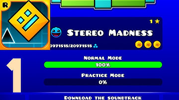 Geometry Dash - Part 1 - Stereo Madness ( iOS, Android )