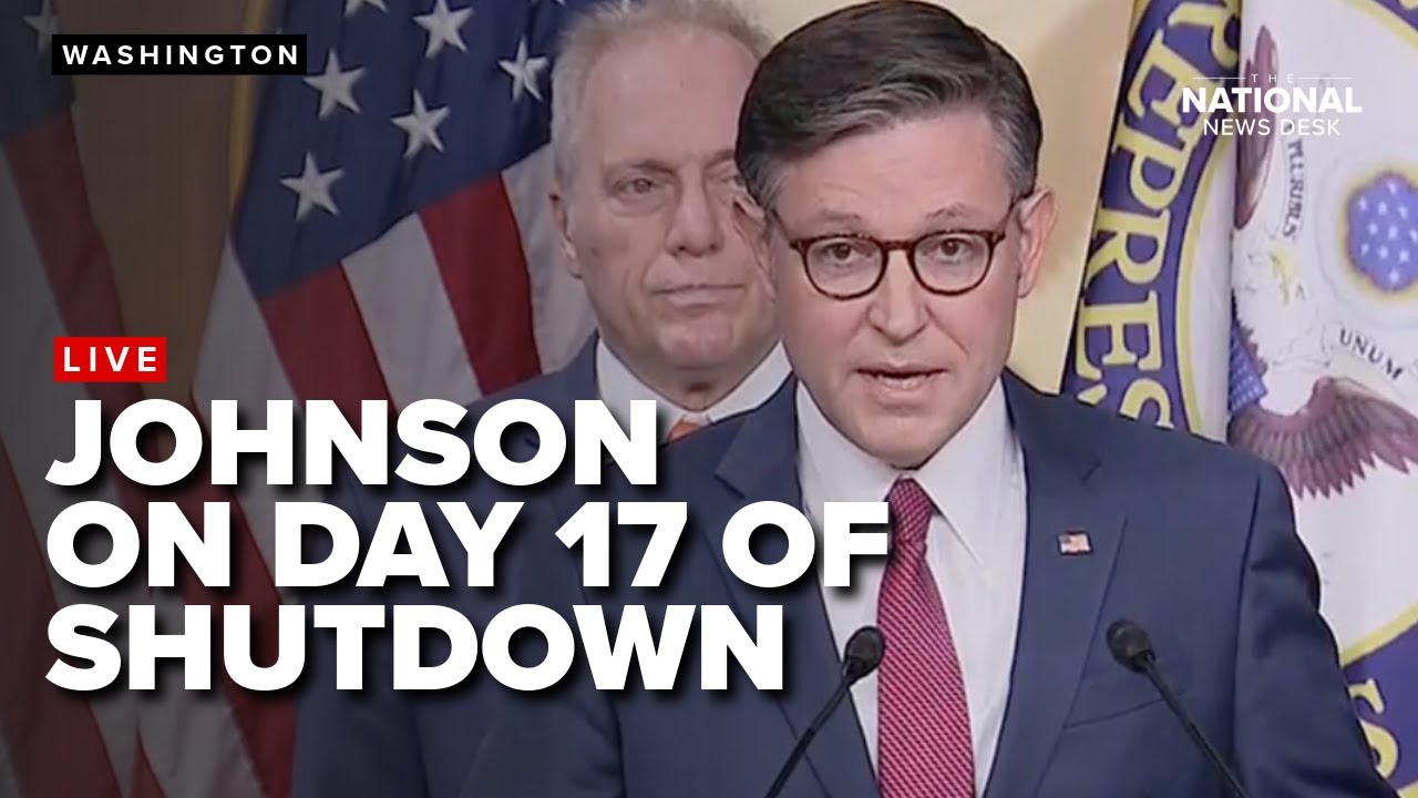 Johnson on day 17 of government shutdown