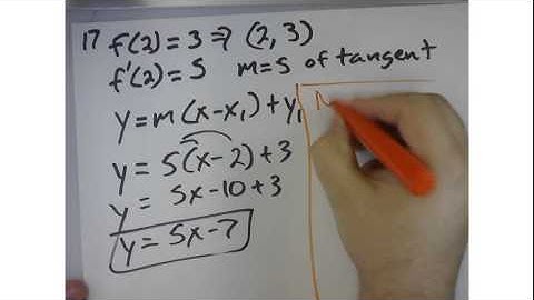 AP Calculus 3.1 Derivatives HW #17